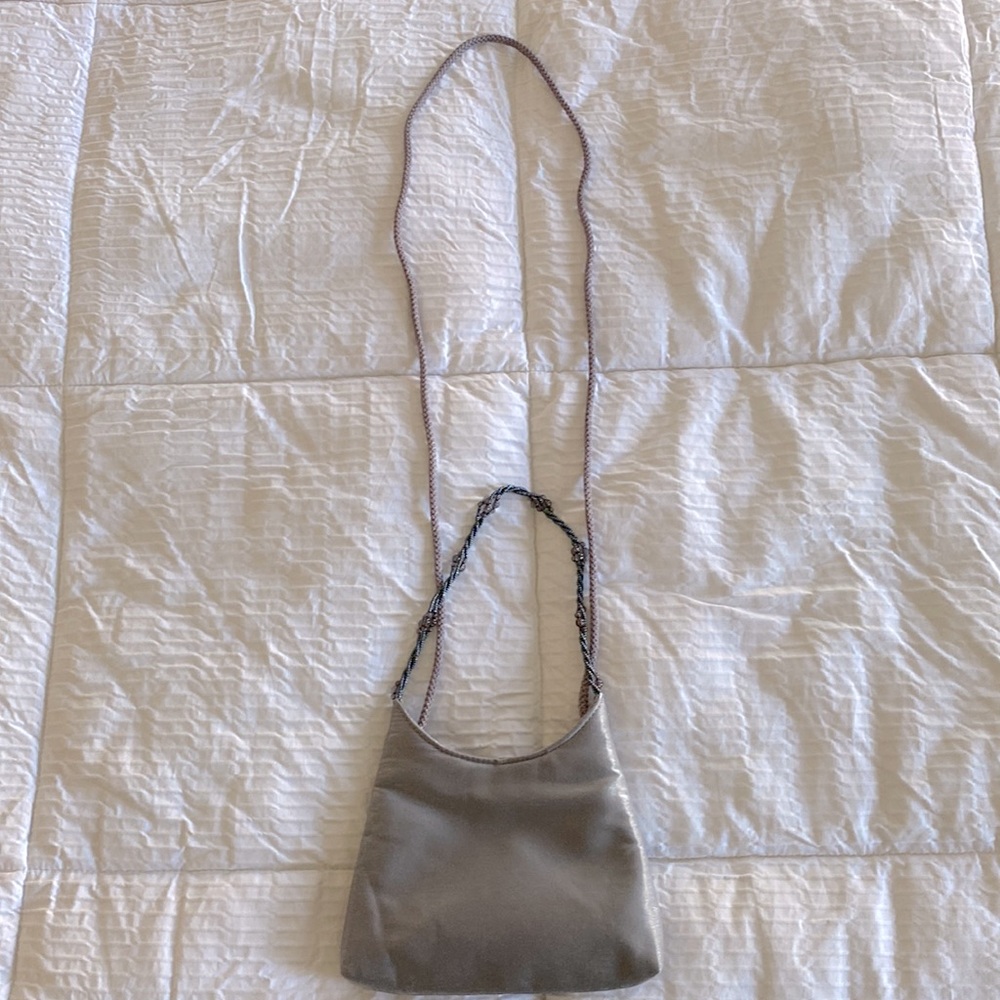 ❗️MOVING SALE❗️ Satin Mini Purse with Beaded Strap